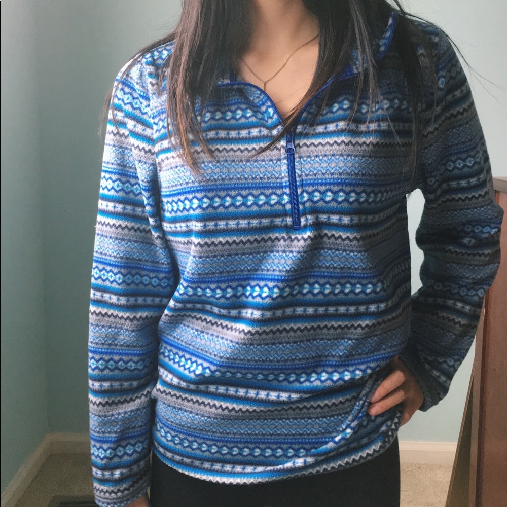 Silverware’s Blue Patterned Zip-Up